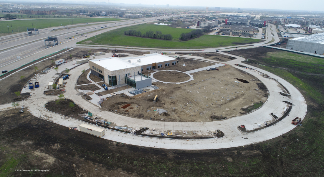 School Construction Drone Photography